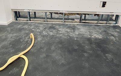 Wasserschaden in sozialer Wohneinrichtung